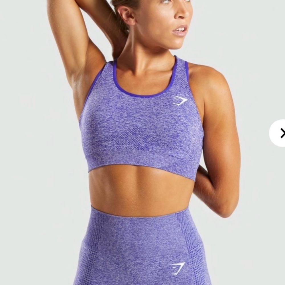 Gymshark Indigo Marl Seamless Workout Set